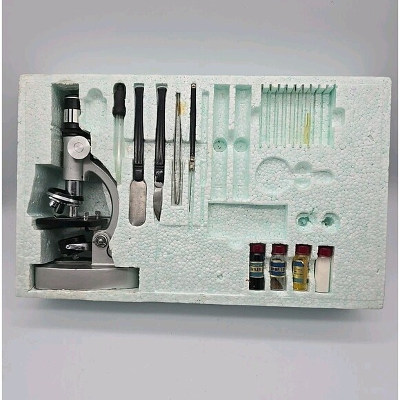 VINTAGE Jason Empire 750 Power Zoom Microscope Set 1971 Made in Japan - Picture 2 of 7